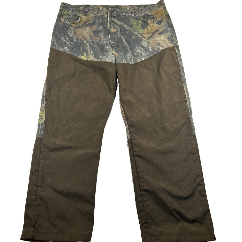 Wrangler ProGear Rugged Wear Mens Camo Briar Brush Guard Hunting Pants 42x30
